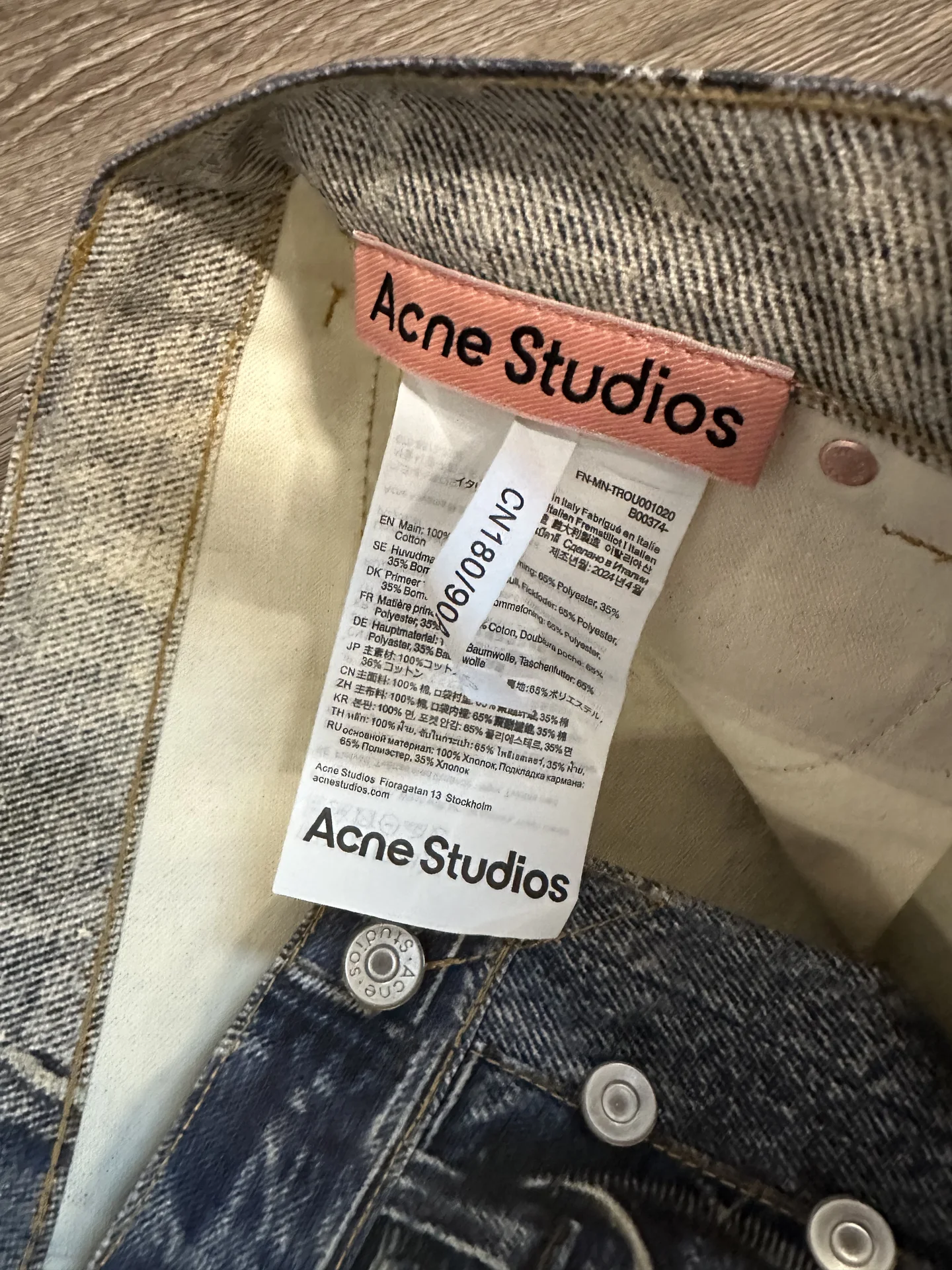 Джинсы Acne Studios - миниатюра 3