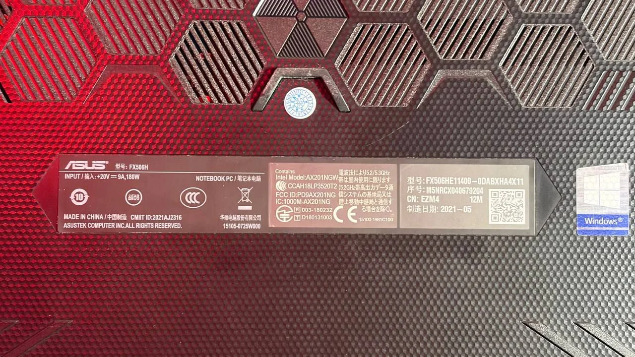 Ноутбук Asus Tuf Gaming - миниатюра 6