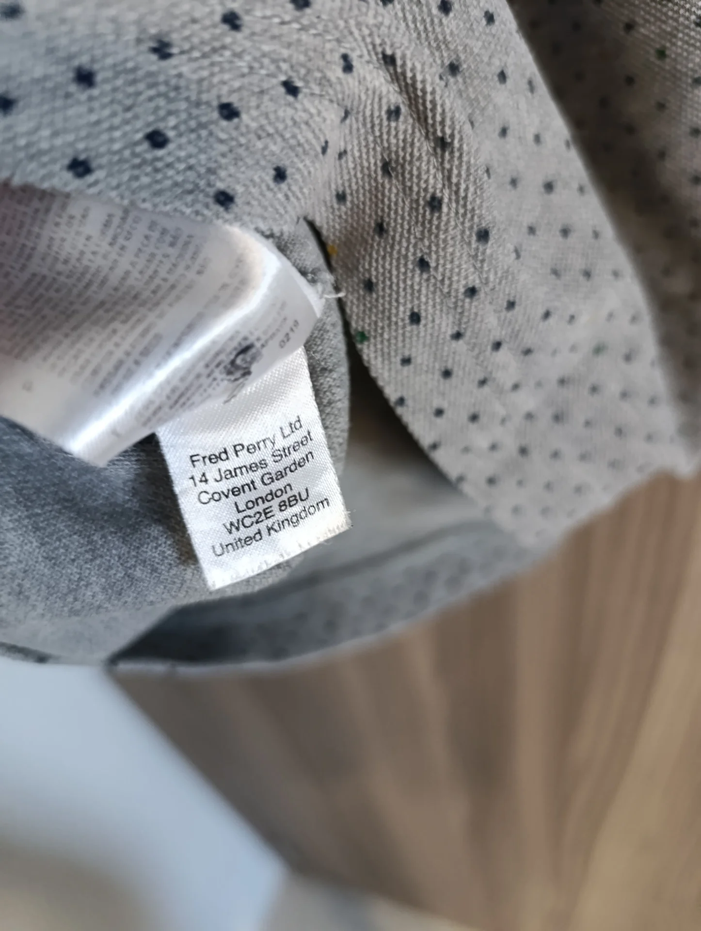 серое поло fred perry оригинал - миниатюра 8