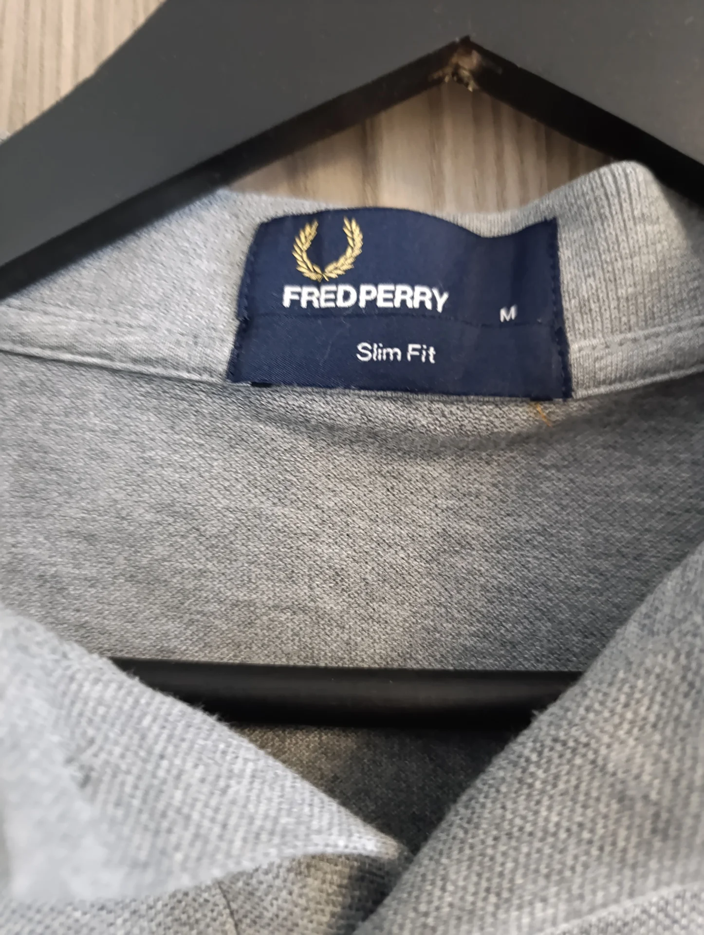 поло fred perry серое оригинальное - миниатюра 2