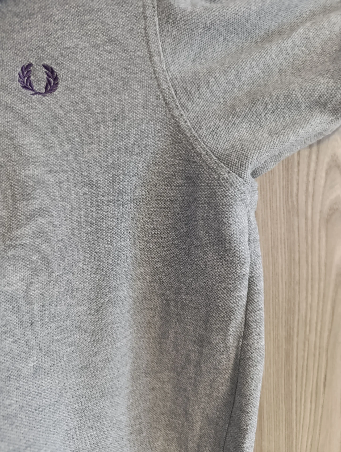 поло fred perry серое оригинальное - миниатюра 4