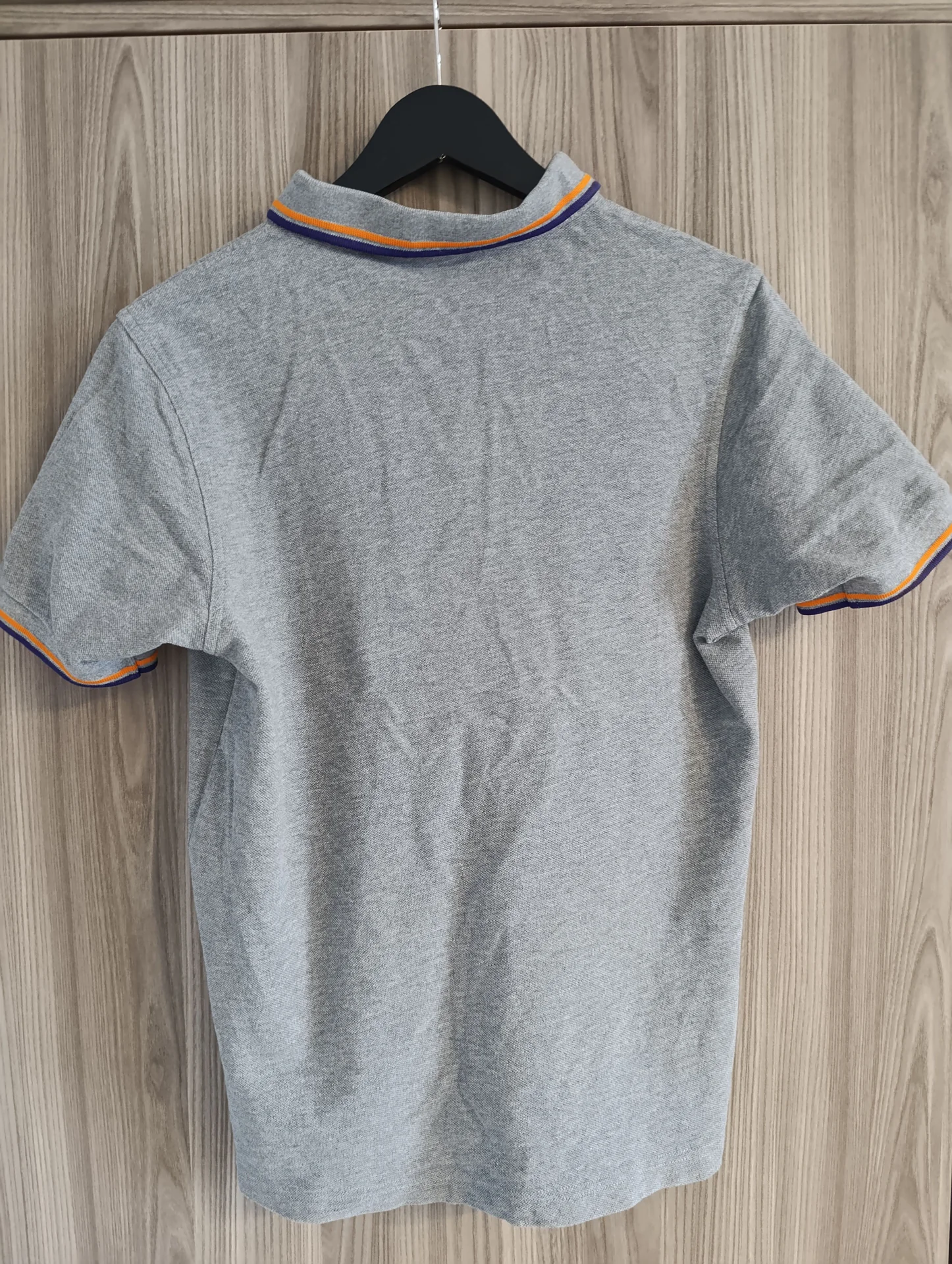 поло fred perry серое оригинальное - миниатюра 7