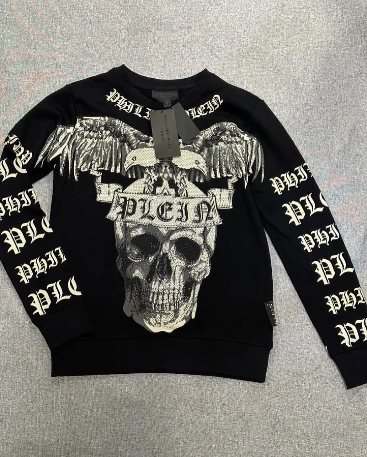 Philipp Plein свитшот архивный со стразами - миниатюра 3