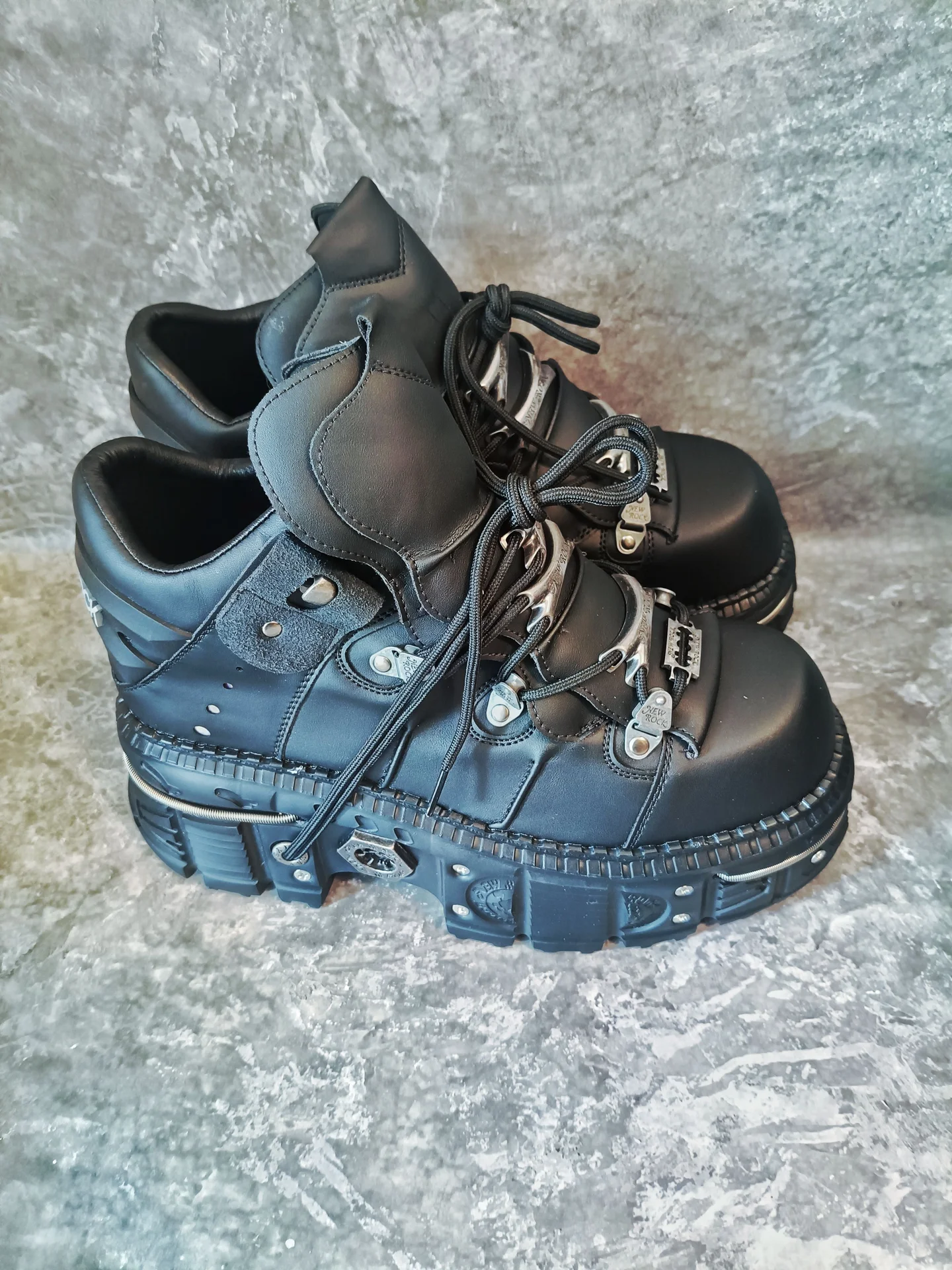 Ботинки new rock нью роки черные 36-45 - миниатюра 2