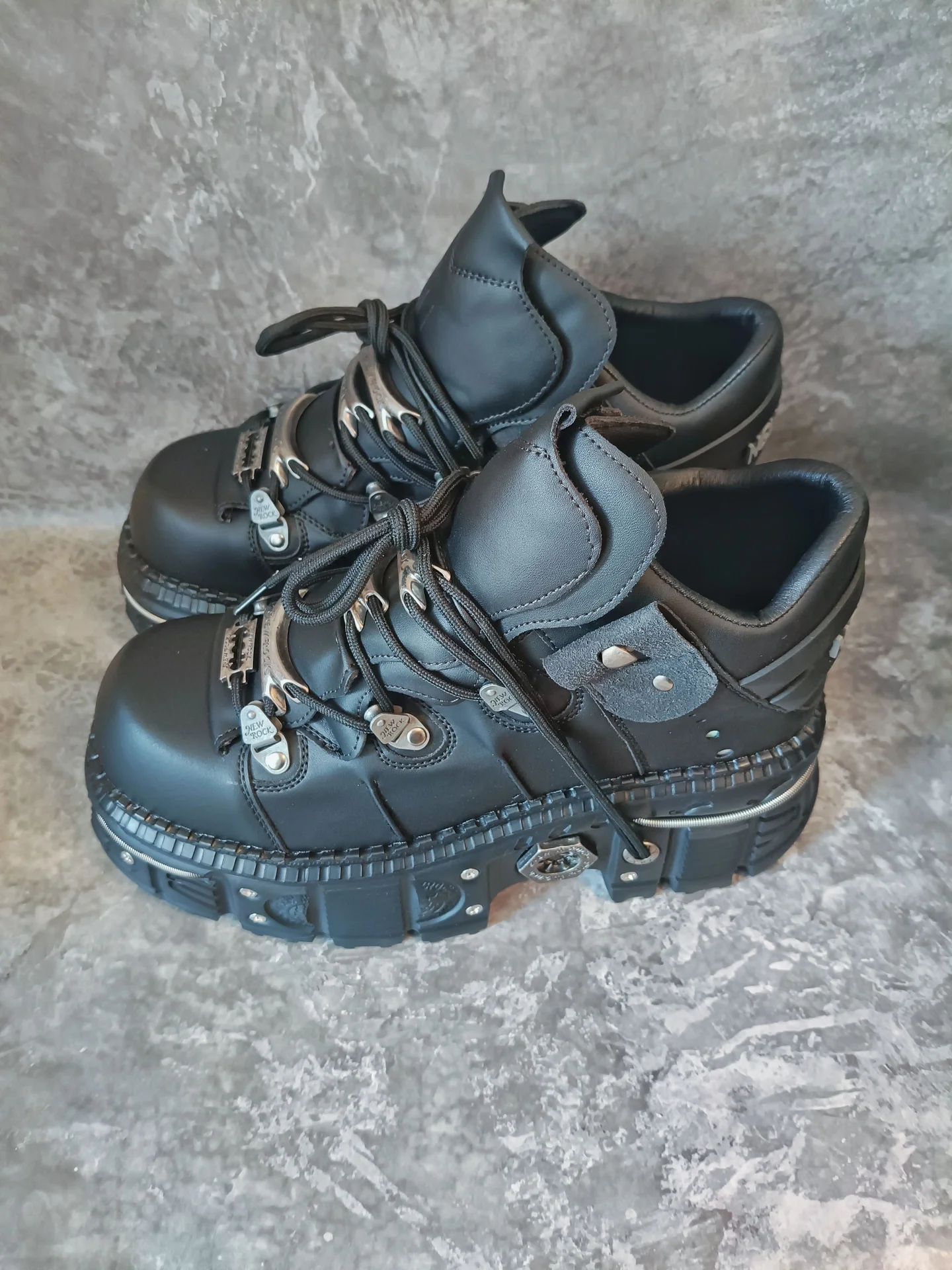 Ботинки new rock нью роки черные 36-45 - миниатюра 4