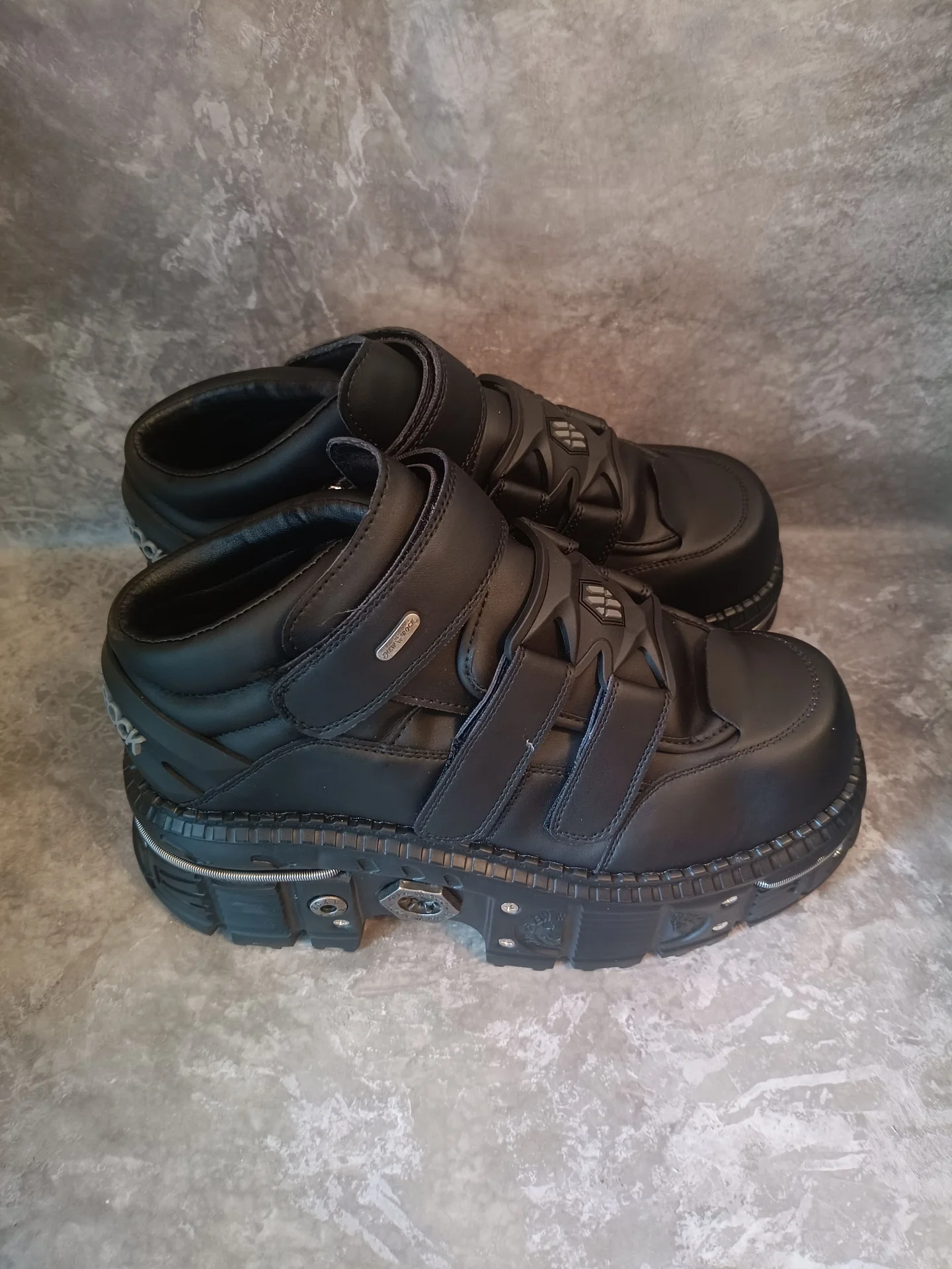 Ботинки new rock 36-45 чёрные - миниатюра 2