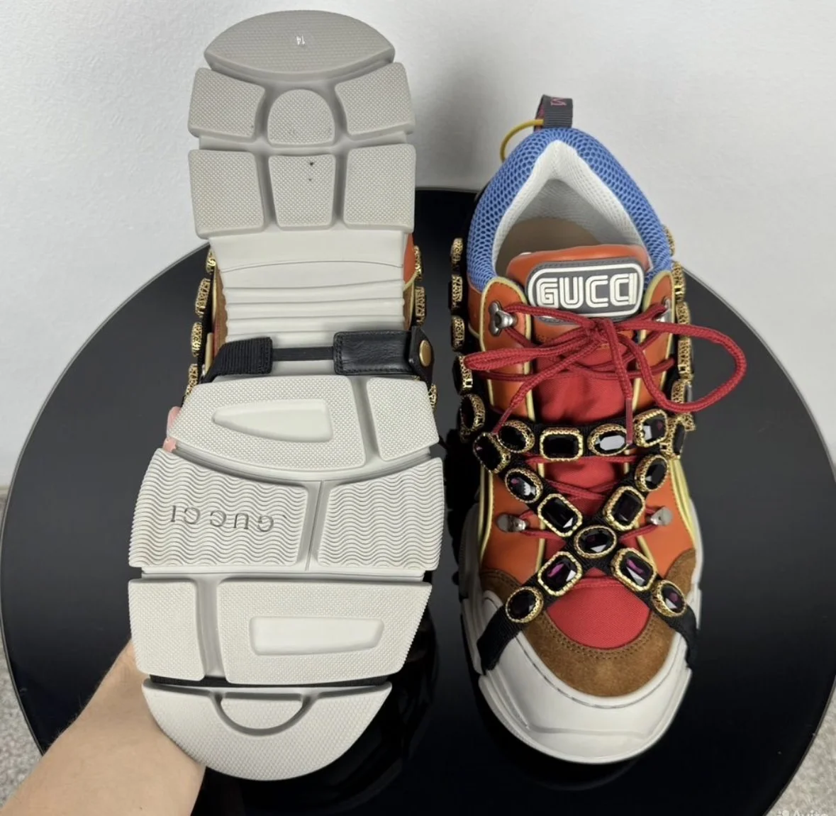 Кроссовки Gucci Flashtrek Crystals - миниатюра 3