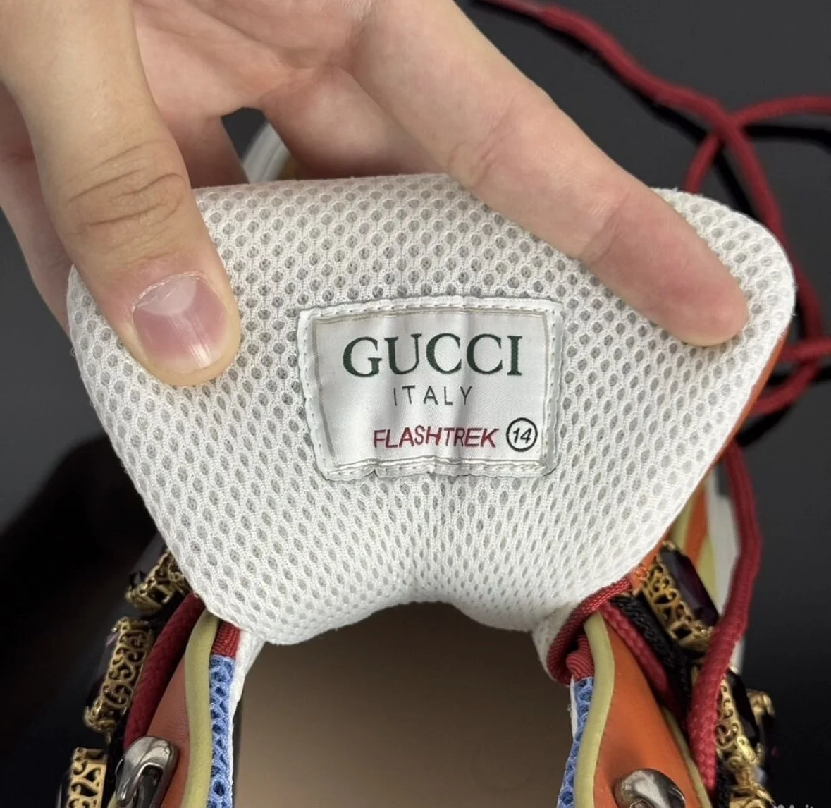 Кроссовки Gucci Flashtrek Crystals - миниатюра 5