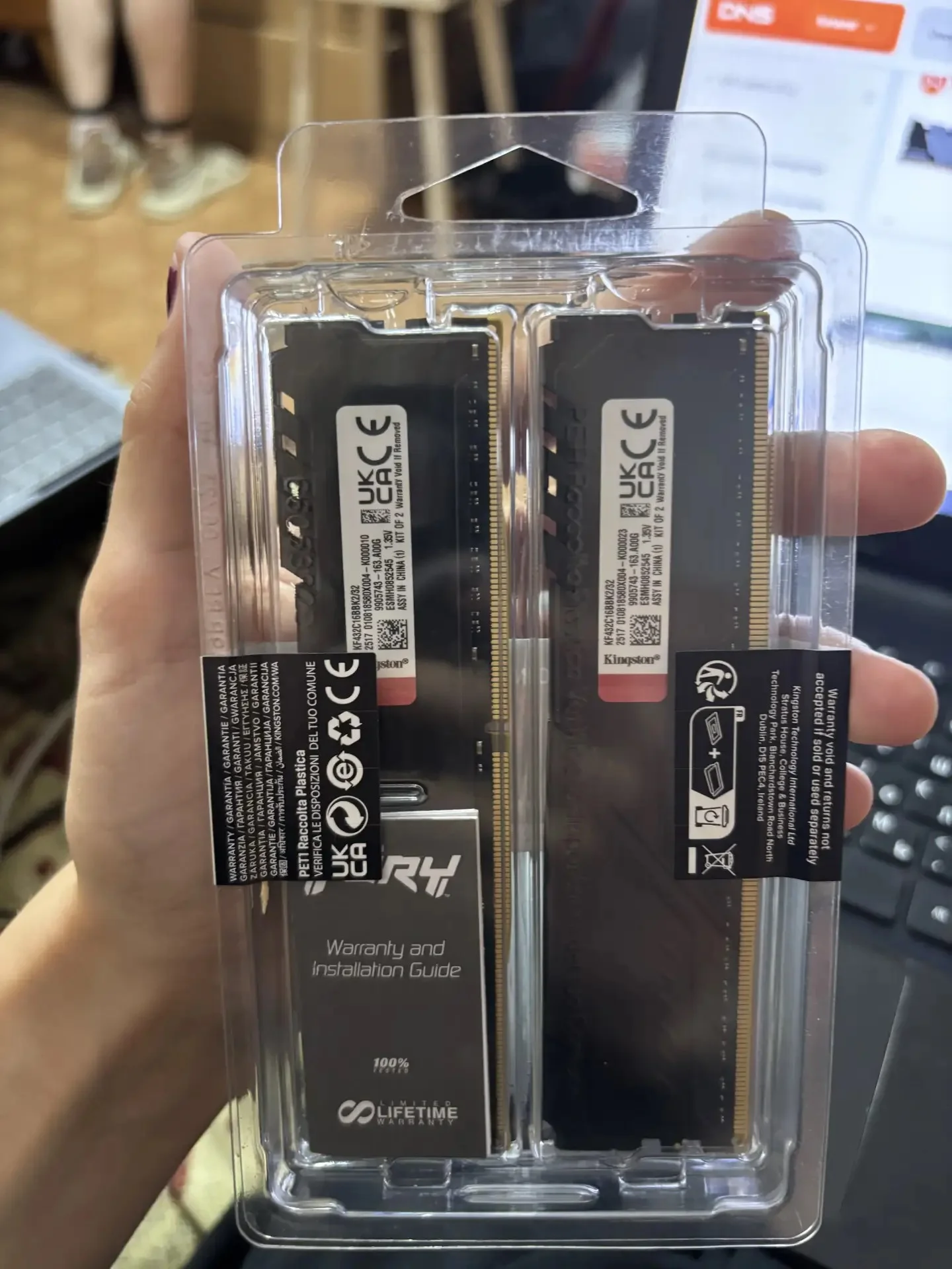 Оперативная память Kingston fury Beast Black 32 гб - миниатюра 2