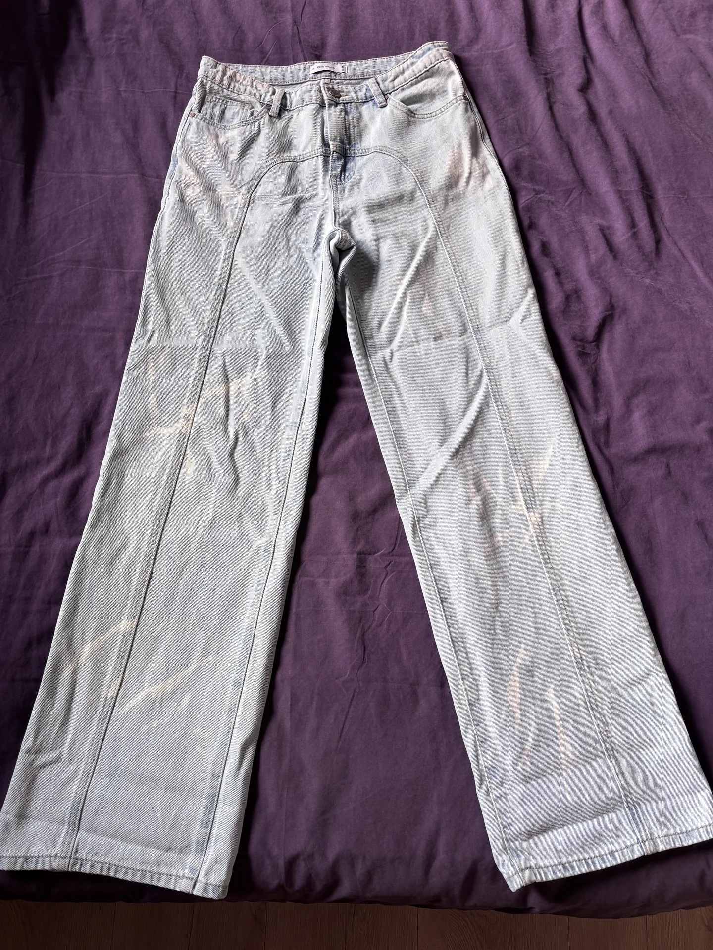джинсы голубые olso brand женские XL 100% хлопок