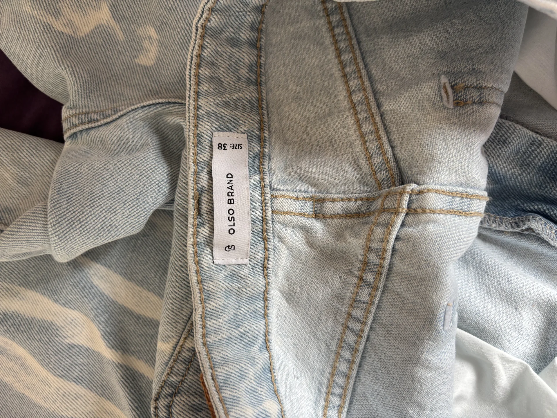 джинсы голубые olso brand женские XL 100% хлопок - миниатюра 5
