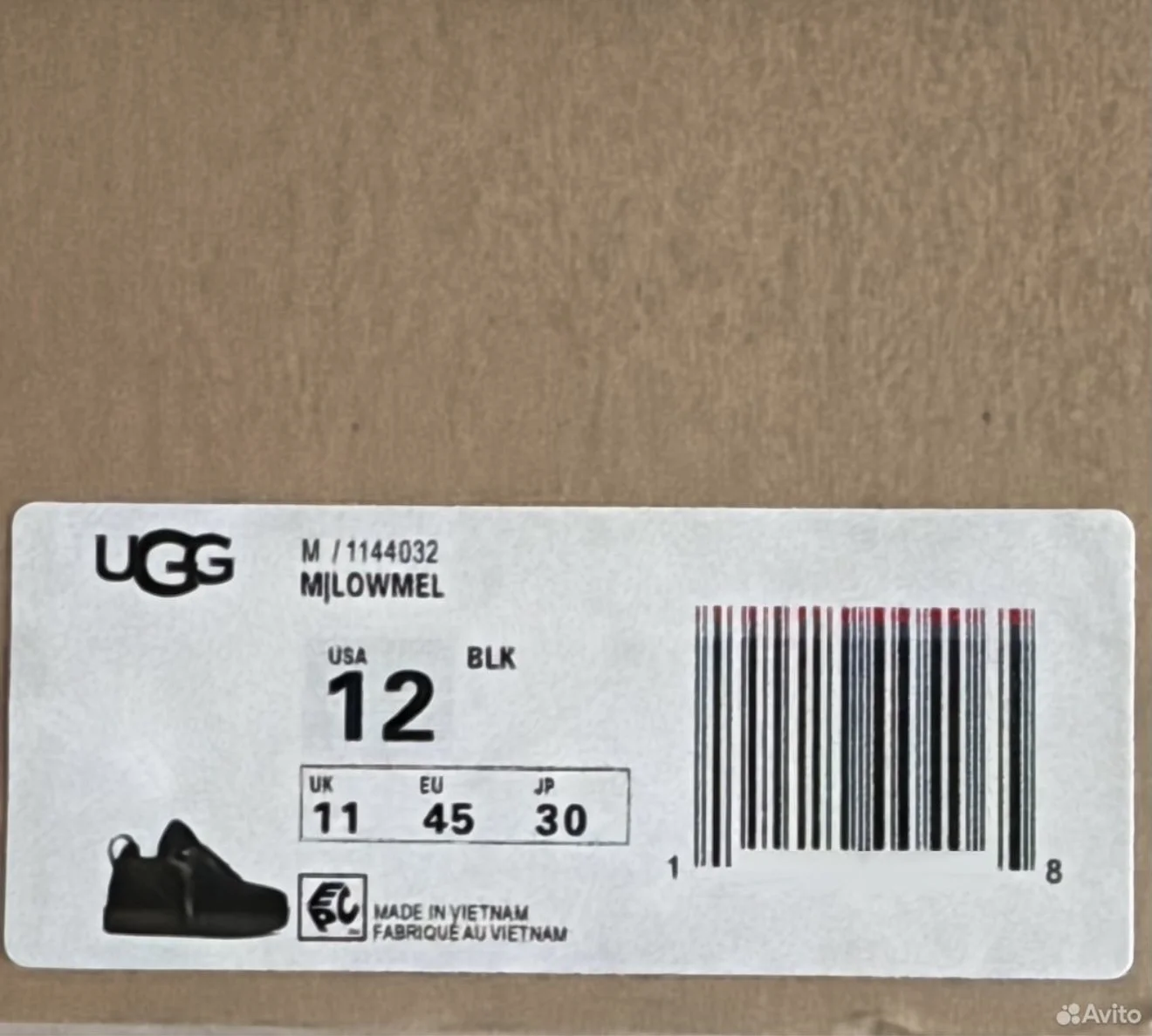 Ugg Lowmel Black Мужские - миниатюра 3