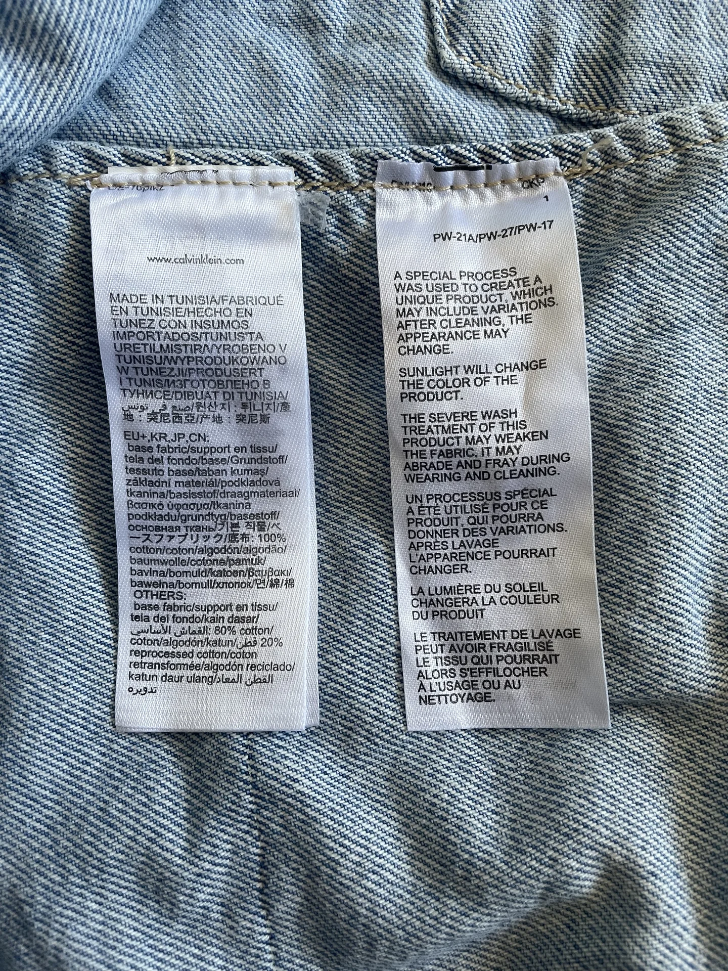 Джинсовая куртка Calvin Klein L - миниатюра 6