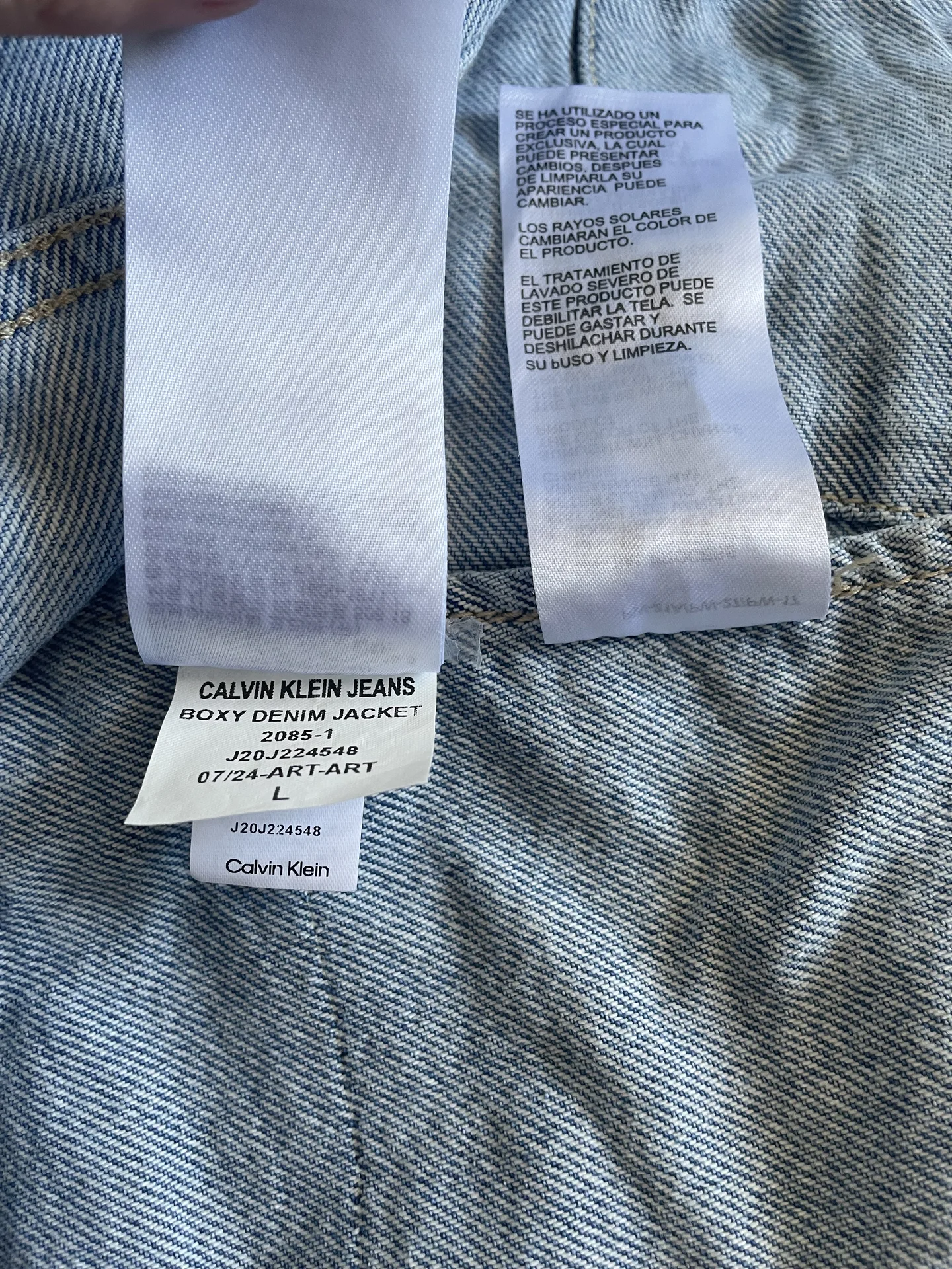 Джинсовая куртка Calvin Klein L - миниатюра 7