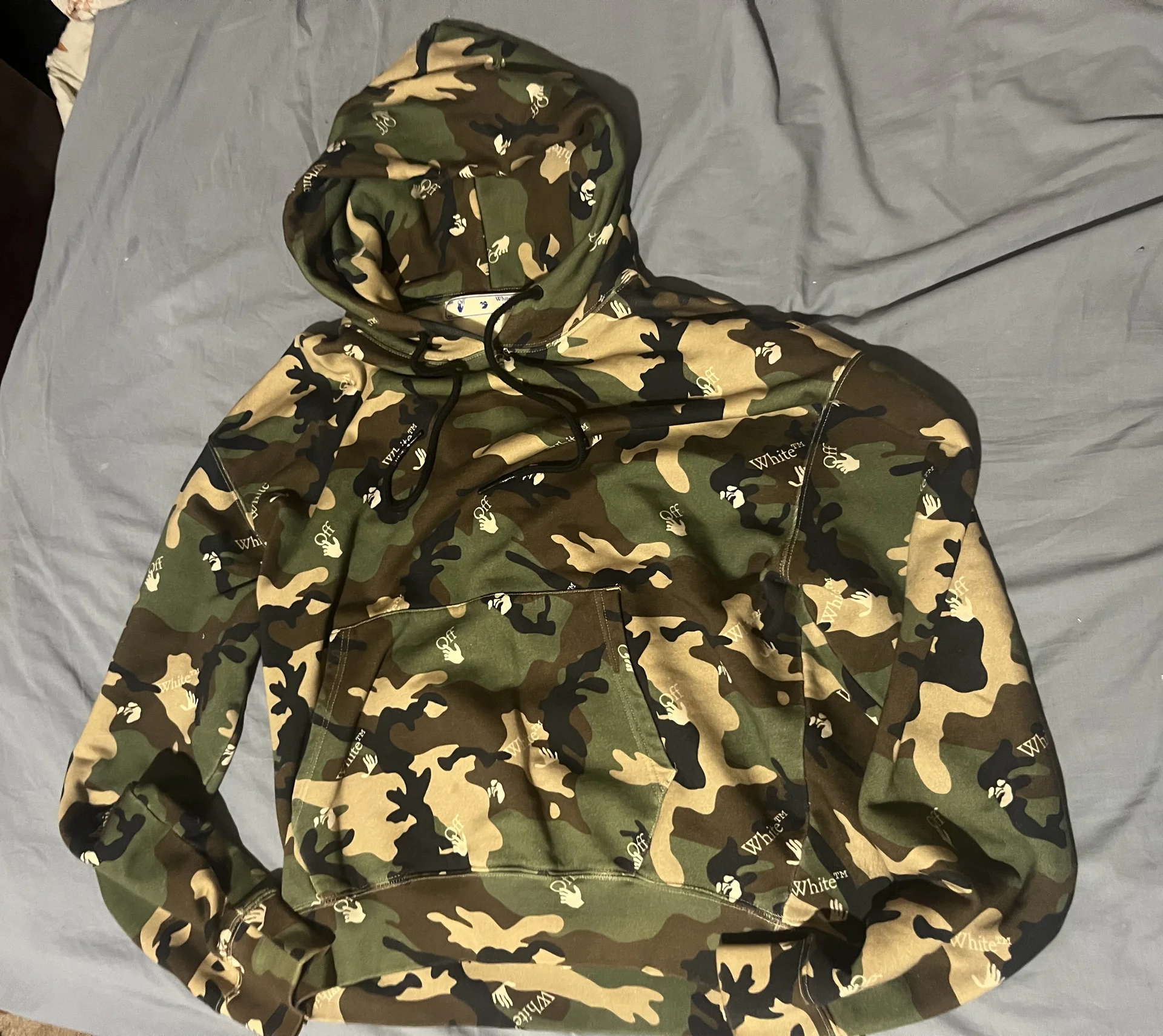 Худи Off White Камуфляж