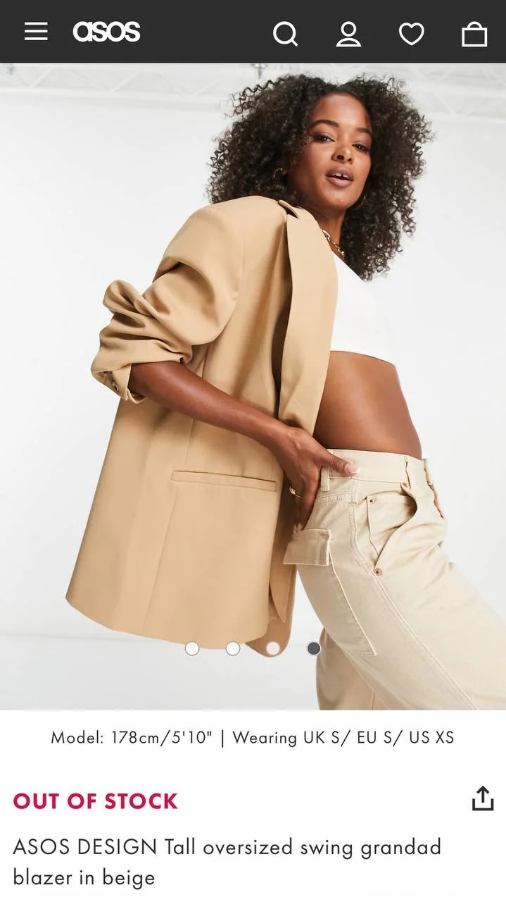 Пиджак ASOS Design Tall женский - изображение 1