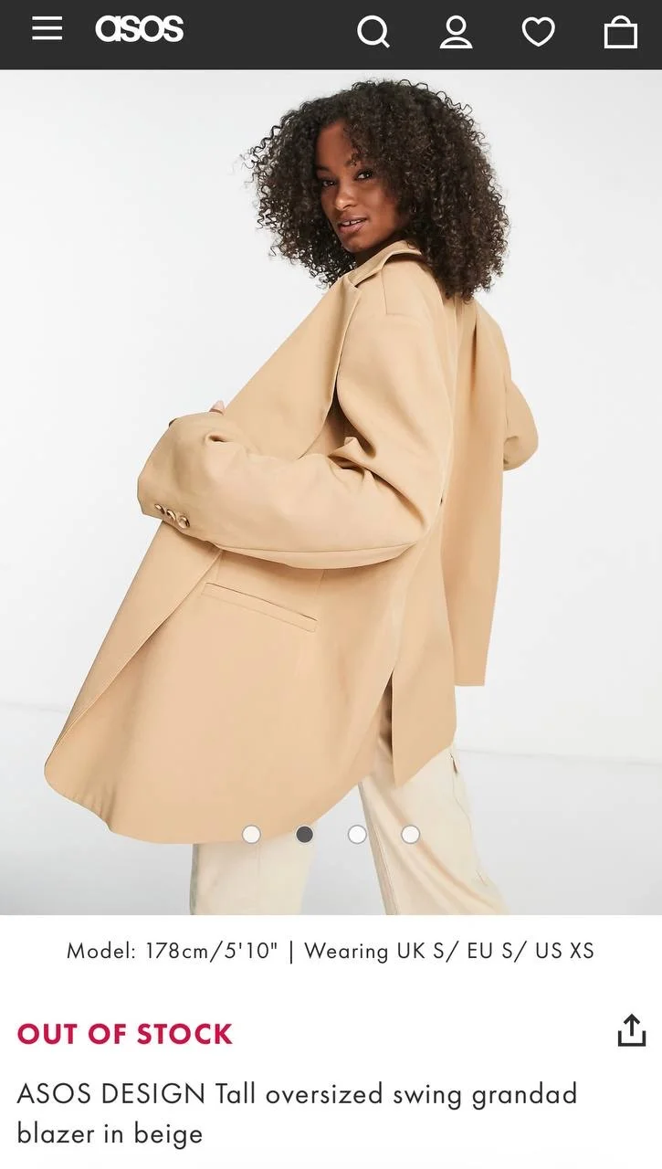 Пиджак ASOS Design Tall женский - миниатюра 3