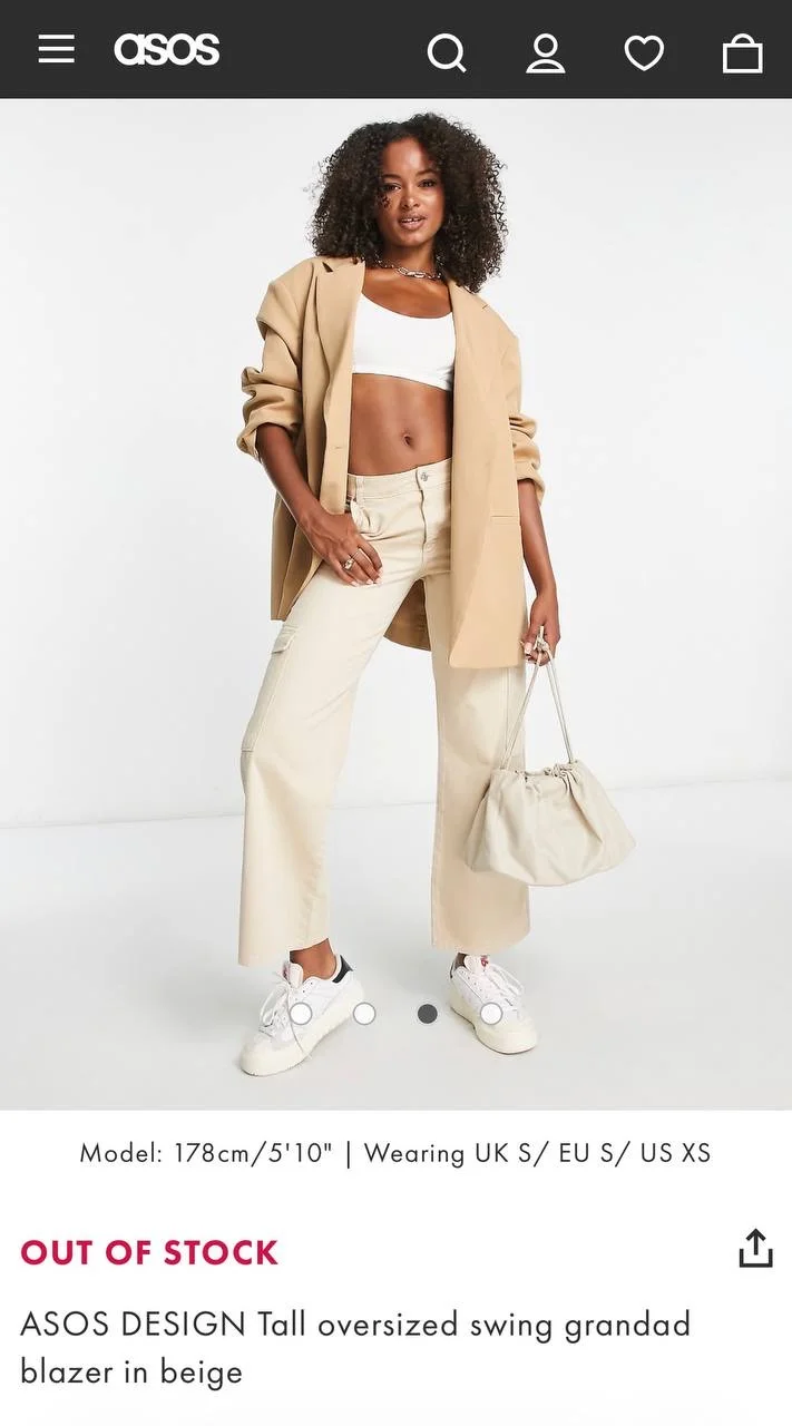 Пиджак ASOS Design Tall женский - миниатюра 4