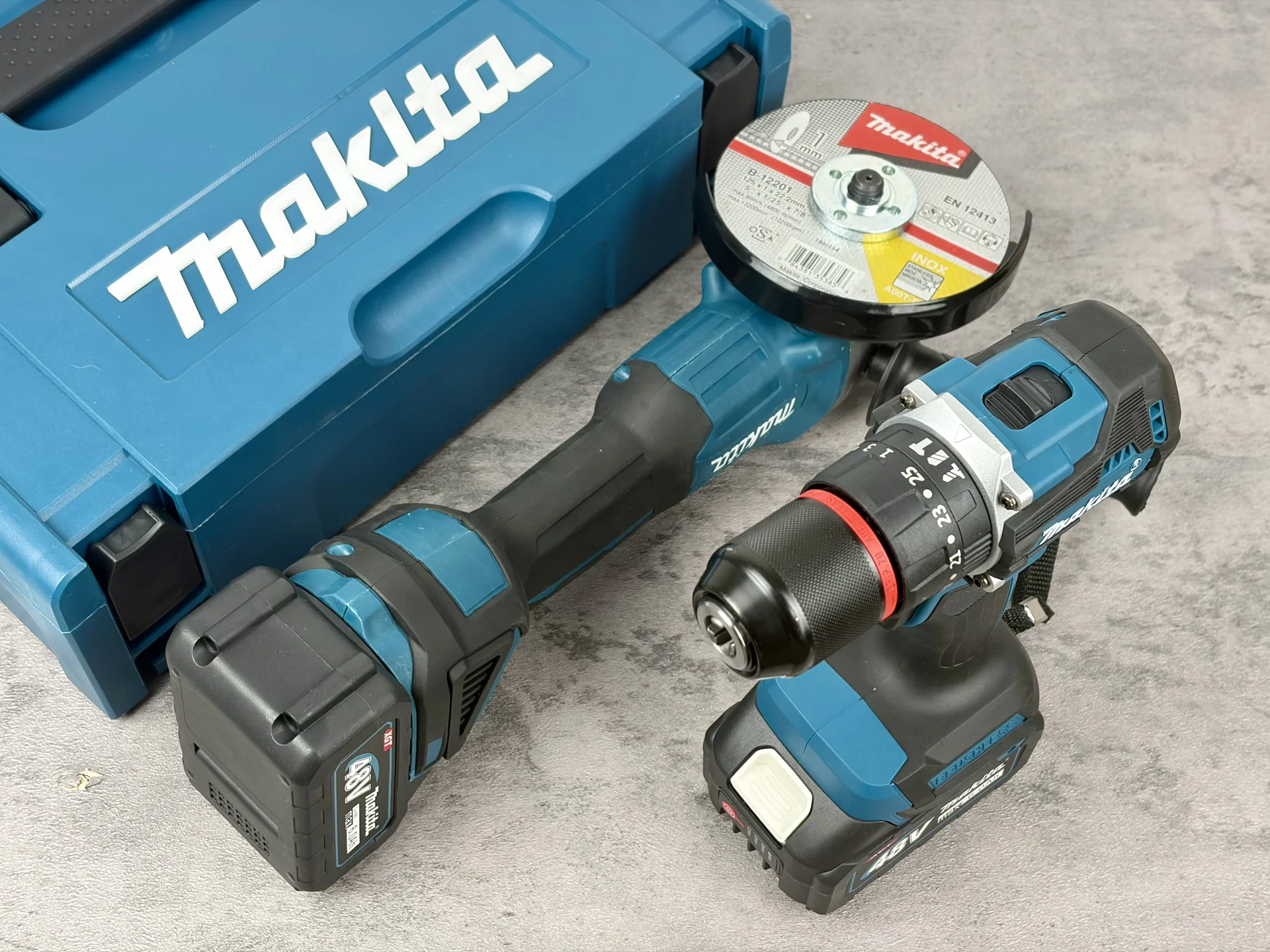 набор 2в1 ушм шуруповерт makita - миниатюра 2