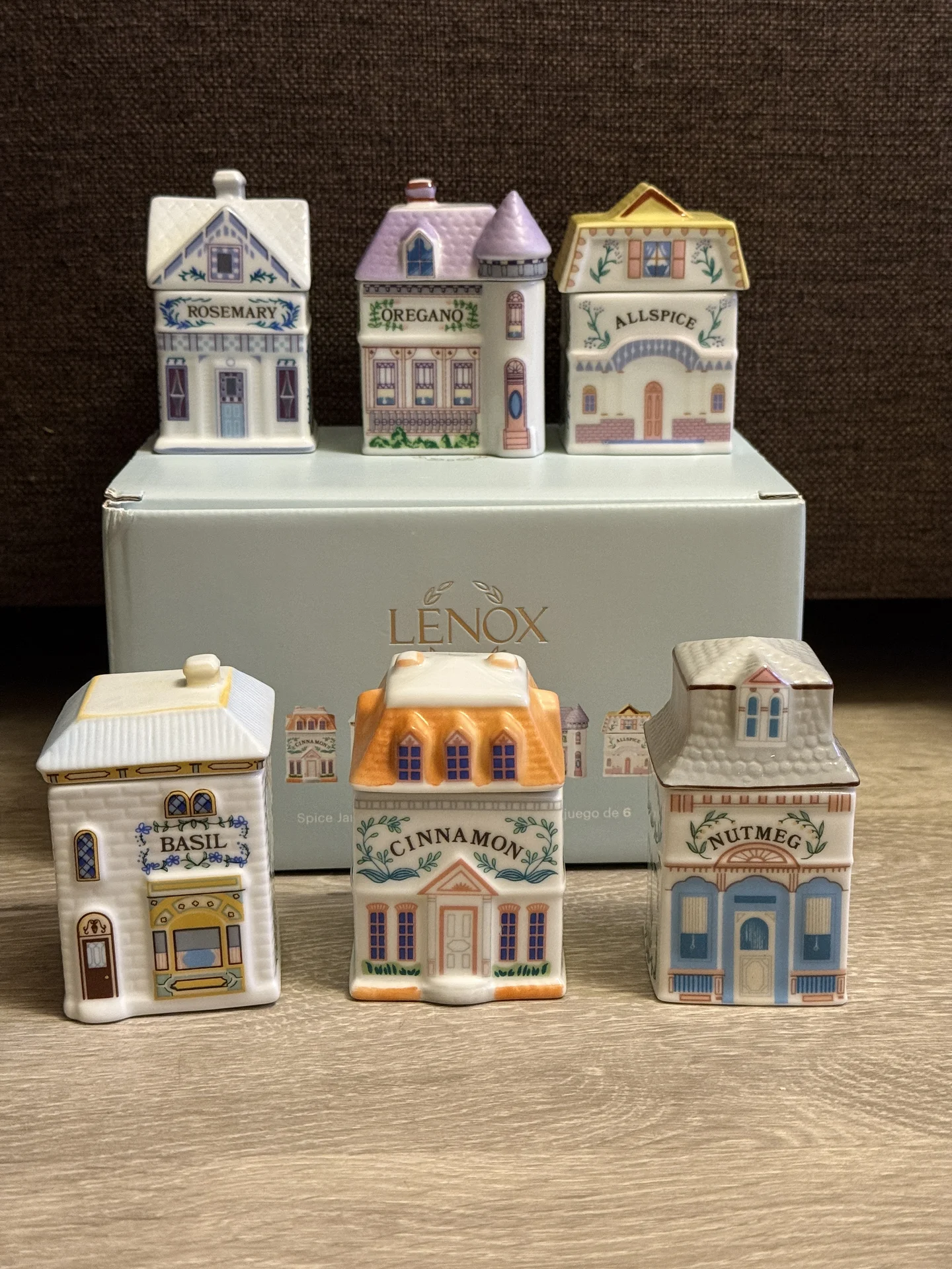 Домики для специй Lenox spice village набор 6 штук