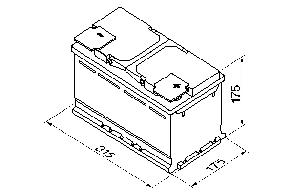 Стартерная аккумуляторная батарея s5 0092S50100 BOSCH - миниатюра 5