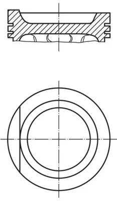 Поршень 0298802 MAHLE оригинал - изображение 1