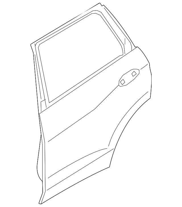 Дверь задняя левая 41522642779 BMW оригинал - миниатюра 2