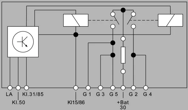 Блок управления, время накаливания 4RV008188021 HELLA - миниатюра 2