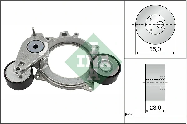 Натяжитель ремня, клиновой зубча 534093610 Schaeffler INA - изображение 1