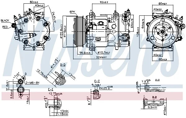 Компрессор, кондиционер ** first fit ** 890744 NISSENS - миниатюра 8