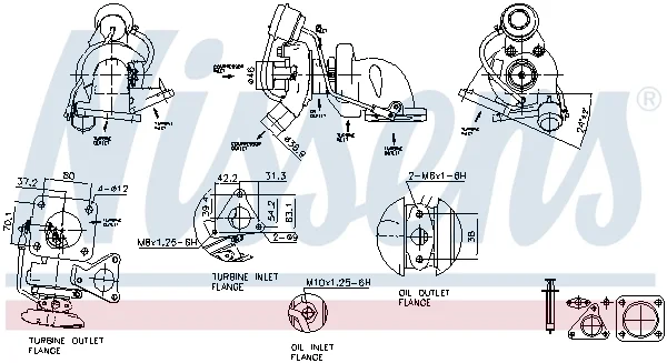 Компрессор, наддув ** factory new ** 93075 NISSENS - миниатюра 6