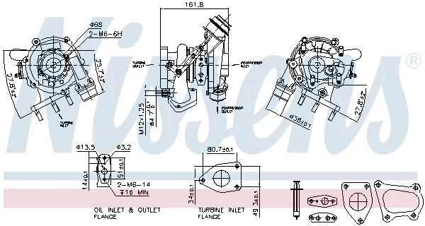 Компрессор, наддув ** factory new ** 93233 NISSENS - изображение 1