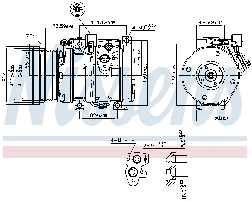 Компрессор, кондиционер ** first fit ** 890871 NISSENS - миниатюра 6
