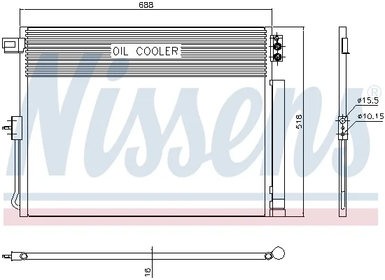 Конденсатор, кондиционер ** first fit ** 940411 NISSENS - миниатюра 7