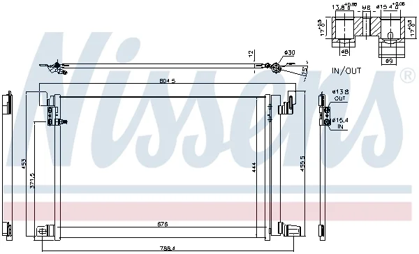 Конденсатор, кондиционер ** first fit ** 940685 NISSENS - миниатюра 5