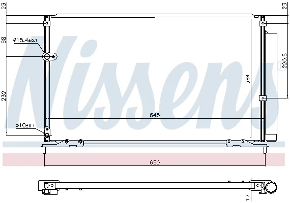 Конденсатор, кондиционер 940707 NISSENS оригинал - миниатюра 6