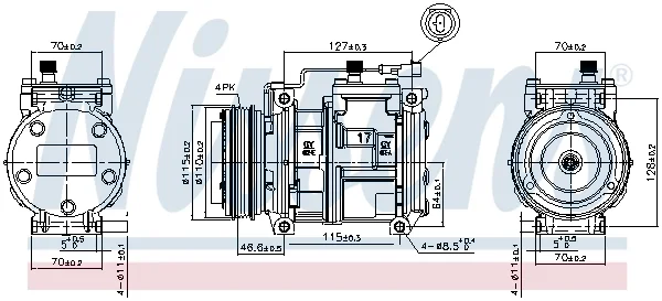 Компрессор, кондиционер ** first fit ** 89329 NISSENS - миниатюра 7