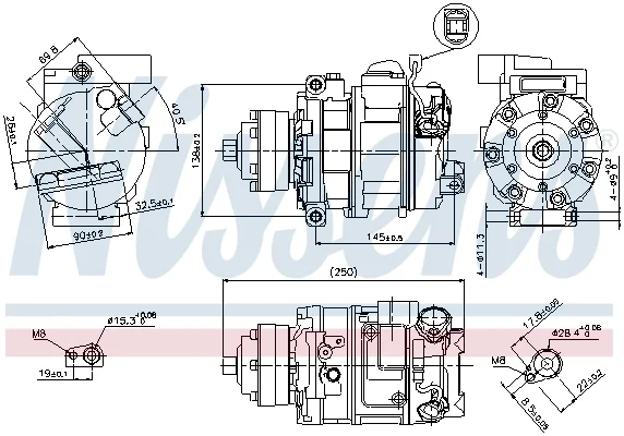 Компрессор, кондиционер ** first fit ** 89418 NISSENS - миниатюра 5