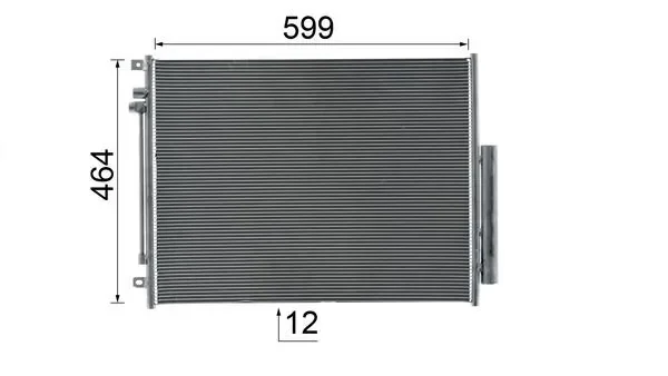 Конденсатор, кондиционер behr AC1086000S MAHLE - миниатюра 10
