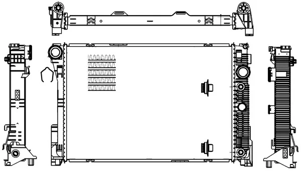 Радиатор, охлаждение двигателя behr CR1176000S MAHLE - миниатюра 2