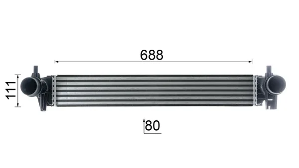 Интеркулер behr *** premium line *** CI402000P MAHLE - миниатюра 10