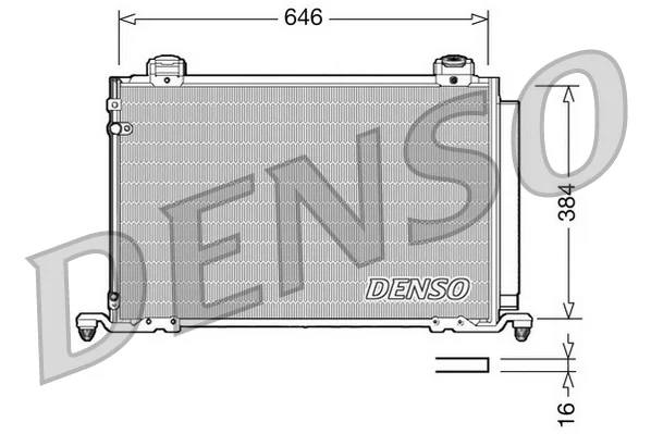 Конденсатор, кондиционер DCN50026 DENSO оригинал - изображение 1
