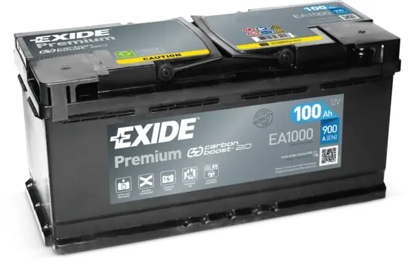 Стартерная аккумуляторная батарея premium *** EA1000 EXIDE - миниатюра 2