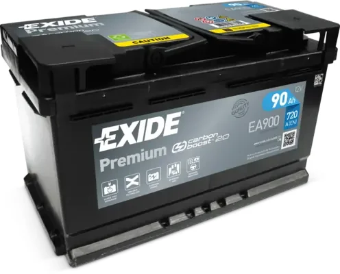 Стартерная аккумуляторная батарея premium *** EA900 EXIDE - миниатюра 2
