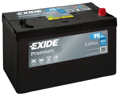 Стартерная аккумуляторная батарея premium *** EA954 EXIDE - миниатюра 2