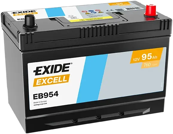Стартерная аккумуляторная батарея excell ** EB954 EXIDE - изображение 1