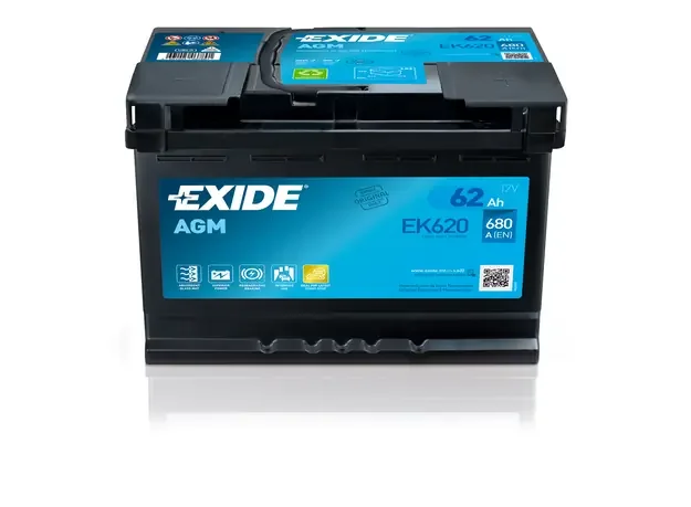 Стартерная аккумуляторная батарея agm EK620 EXIDE - изображение 1
