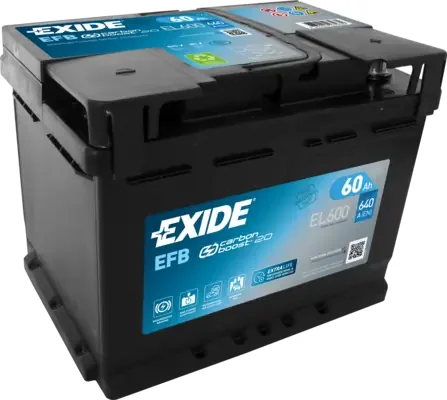Стартерная аккумуляторная батарея efb EL600 EXIDE - изображение 1