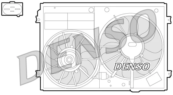 Вентилятор, охлаждение двигателя DER32012 DENSO - изображение 1