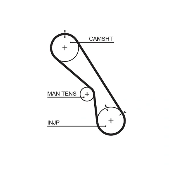Комплект ремня грм powergrip™ K015474XS GATES ориг - миниатюра 2